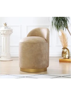 Vivense Luton Deri Puf, Bej