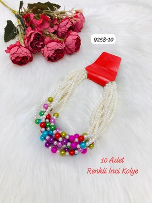 Sedef 9258 Renkli Inci Kolye