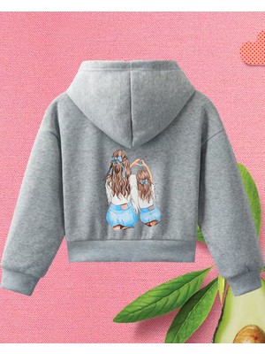 Haha Kız Çocukları Için Baskılı Ceket