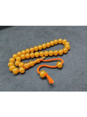 İskeçe Tesbih Osama Omari Usta Eseri 50 Yaşında Horoz Imame Havşalı Alman Faturan Tesbih Sertifikalı 9705