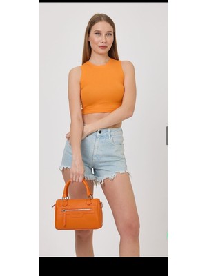 Aron Kadın Turuncu Kol Çantası