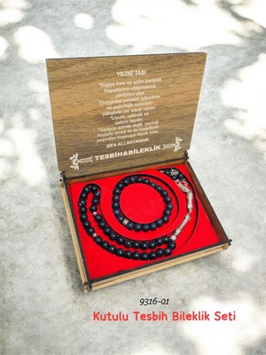 Sedef 9316 Kutulu Tesbih Bileklik Seti
