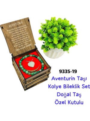 Sedef 9335 Akik Taşı Kolye Bileklik Set
