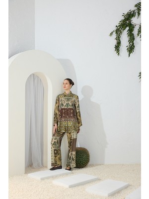 Aker Haki Desenli Bluz