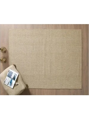 Vivense Naturel Sisal Toz Vermez Jüt Halı, 998A-BEJ, 120X170