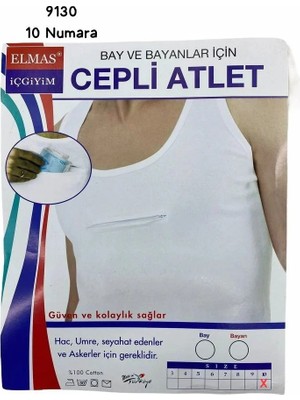 Sedef 9130 Cepli Fermuarlı Atlet