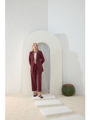 Aker Bordo Klasik Pantolon