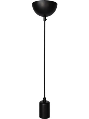 Conana Dekoratif Sarkıt E27 Duy 70CM Metal Kumaş Örgü Kablo Siyah D11