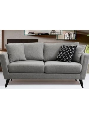 Vivense Vals Ikili Koltuk, Gri