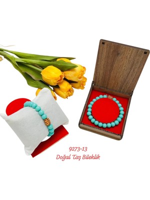 Sedef 9273 Kutulu Doğal Taş Bileklik