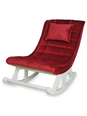 Vivense Miskin Sallanan Sandalye, Fuşya, Ahşap, Lake Ayak