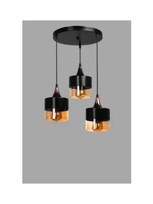 Vivense Lumexx Sahra Üçlü Tepsili Sarkıt Siyah