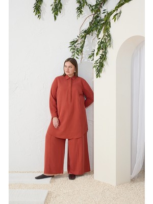 Aker Tarçın Tencel Pantolon Etek