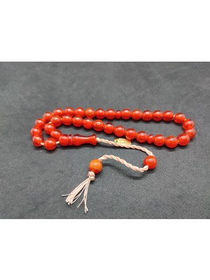 İskeçe Tesbih Osama Omari Usta Eseri 50 Yaşında Horoz Imame Havşalı Alman Faturan Tesbih Sertifikalı 9711