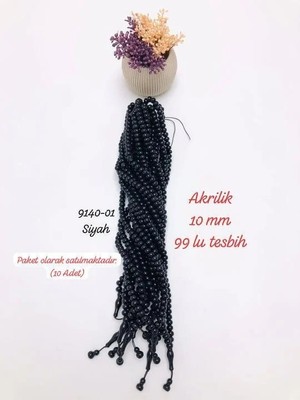 Sedef Tuhafiye 9140 10 mm Akrilik 99 Lu Tesbih