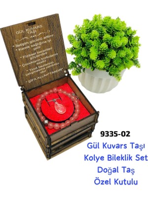 Sedef 9335 Akik Taşı Kolye Bileklik Set