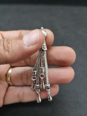 İskeçe Tesbih 475 Ayar Gümüş Tesbih Püskülü 1094