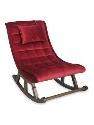 Vivense Miskin Sallanan Sandalye, Fuşya, Ahşap, Ceviz Ayak