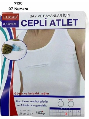 Sedef 9130 Cepli Fermuarlı Atlet