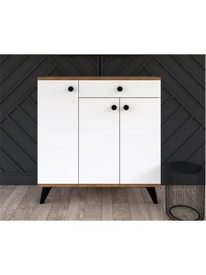 Vivense Paris Ayakkabılık, 3 Kapaklı, Beyaz