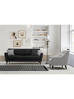 Vivense Vals Koltuk Takımı, Siyah