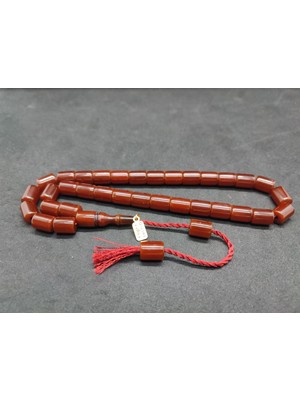 İskeçe Tesbih Osama Omari Usta Eseri 50 Yaşında Horoz Imame Havşalı Alman Faturan Tesbih Sertifikalı 9717