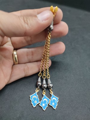 İskeçe Tesbih 475 Ayar Gümüş Tesbih Püskülü 1087