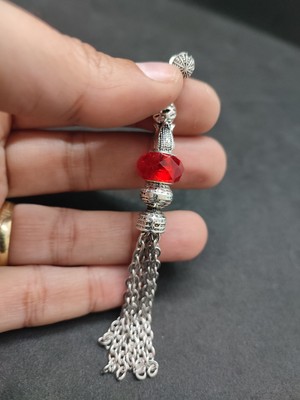 İskeçe Tesbih 475 Ayar Gümüş Tesbih Püskülü 1076