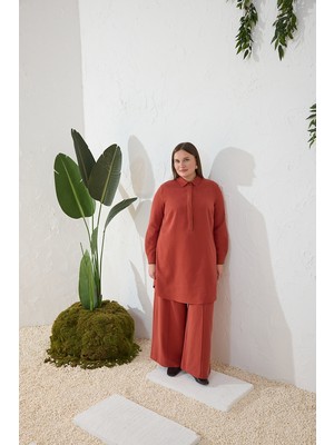 Aker Tarçın Çoban Nakışlı Tunik