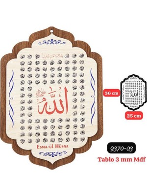 Sedef Tablo 3mm Mdf