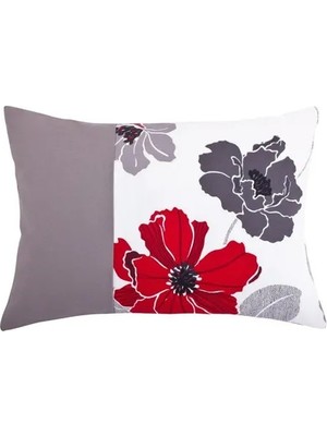 Vivense Lugus A Desenli Dikdörtgen Kırlent Kılıfı Kırmızı