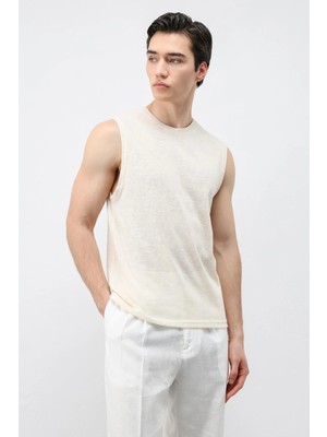 Antioch Bej Kolsuz Erkek T-Shirt