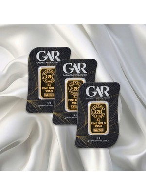 LEVA GOLD 3 Adet 5 gr 24 Ayar Gar Gram Altın