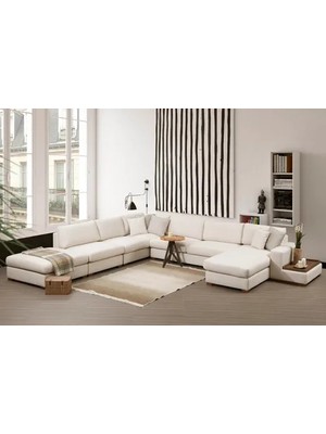 Vivense Loop Köşe Koltuk, Krem