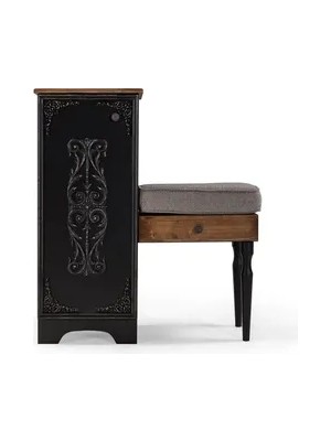 Vivense Retro Ayakkabılık, Siyah Kahve