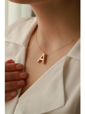 Aydın Kuyumculuk 14 Ayar Altın,balon A Harfi Kolye AGKLY688
