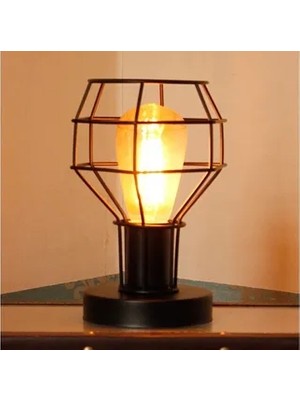 Vivense Endüstriyel Komidin Üstü Lamba Abajur