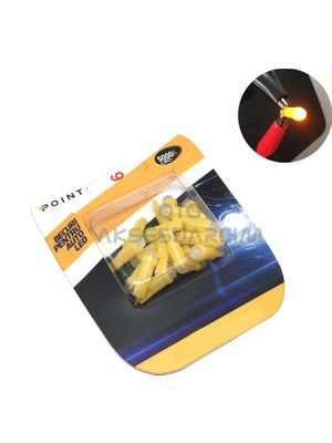 KSB Store T5 Ampul Iç Gösterge Ledi Ultra Parlak 20'li Takım Turuncu