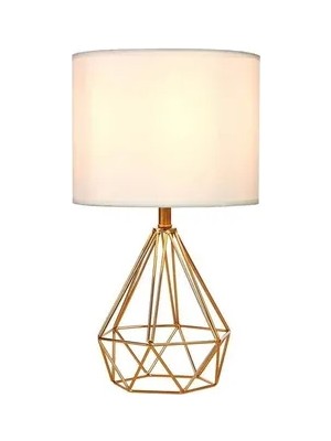 Vivense Gold Krem Komodin Üstü Abajur