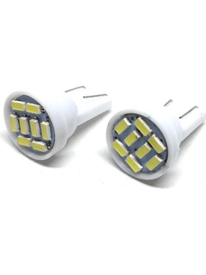 KSB Store T10 LED Park Ampulu 8 Ledli Beyaz 2'li