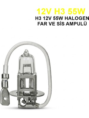 Trifa H3 Halojen Far Ampülü 12V 55WATT Sarı
