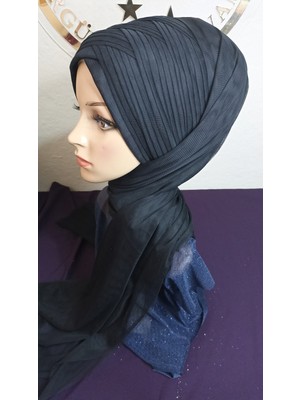 Simsiz Siyah Sarma Şal Model Duvak,hazır Duvak,düğün,hazır Şal,hazır Türban,abiye Şal,sünnet,nişan,söz