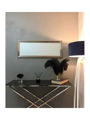 Vivense Mone Dresuar Aynası, Gümüş Çerçeve, 40X105