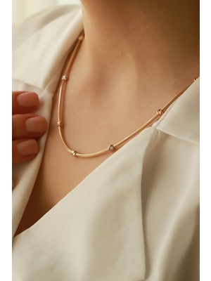 Aydın Kuyumculuk 14 Ayar Altın,dorika Toplu Kolye AGKLY675