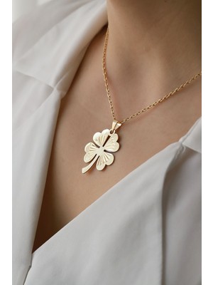 Aydın Kuyumculuk 14 Ayar Altın,yonca Kolye AGKLY695