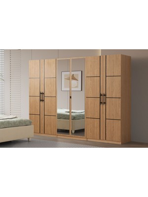 Doressa Keops 6 Kapılı Aynalı Gardırop