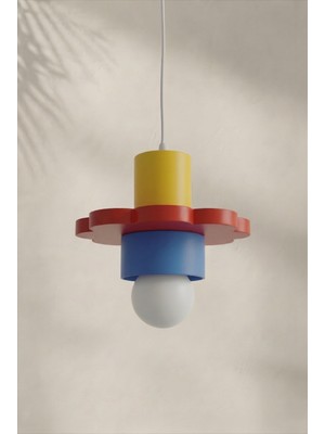 Varno Home & Living Çocuk Odası Papatya Tavan Lambası Renkli Avize