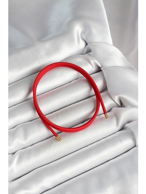 Ergün Store Mıknatıslı  Koyu Kırmızı Renk Sarmal Kadın Bileklik - Lisinya