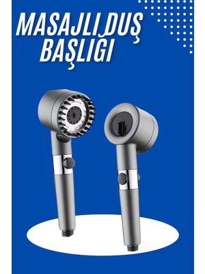 KSB Store Masaj Etkili Duş Başlığı Yeni Nesil Çok Fonksiyonlu Ayarlanabilir Filtreli - Lisinya