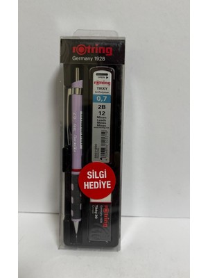 Ergün Store Versatil Lila Kalem 0.7+Min+Silgi Hediye